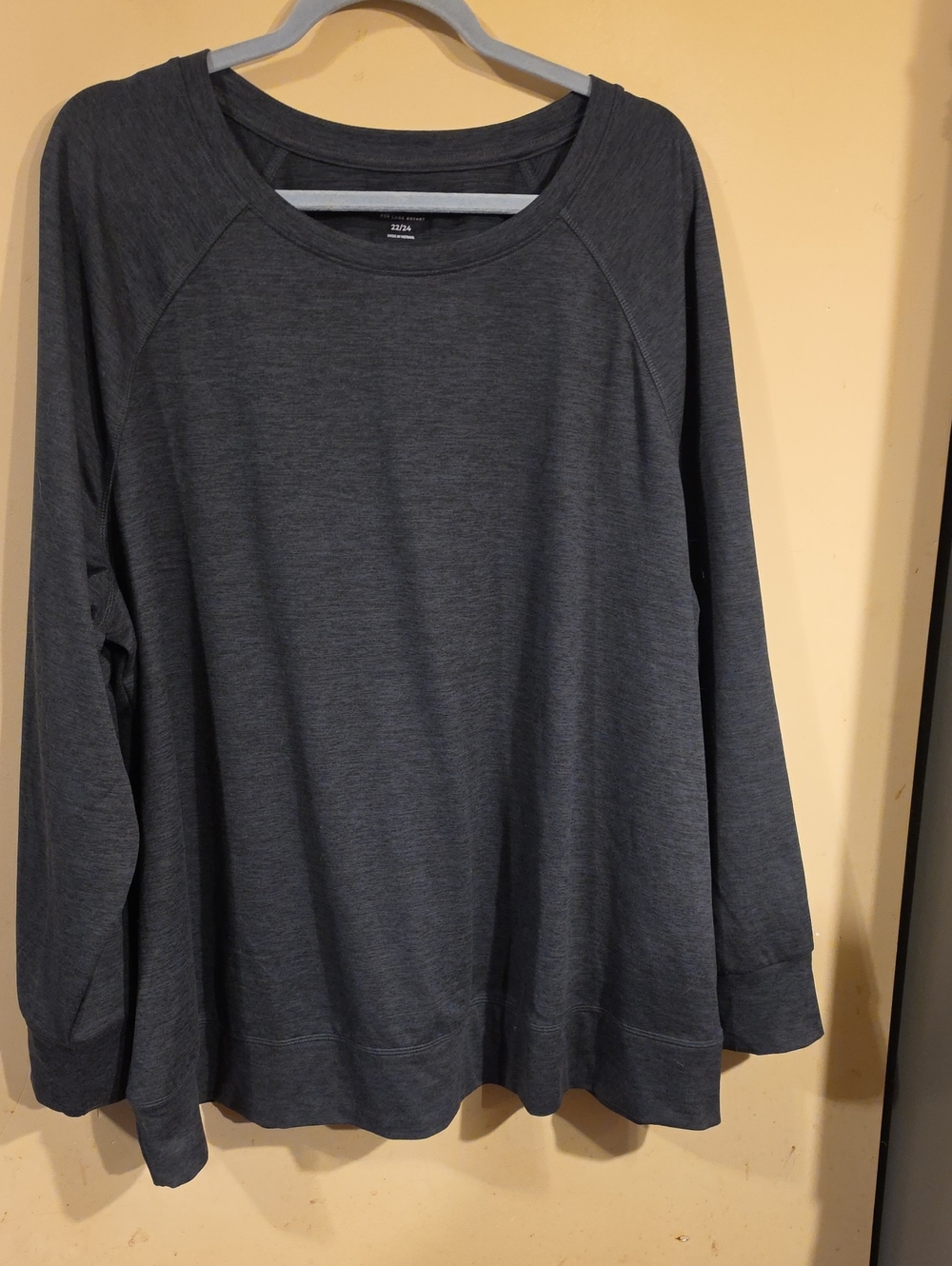 Lane Bryant Men's Heather Charcoal Crewneck Sweater Size 22-24 NWOT